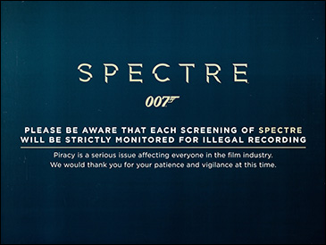 Spectre (2015) Anti-piracy quad-crown poster