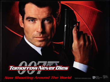 Tomorrow Never Dies (1997) [Now Shooting Style] Advance quad-crown poster