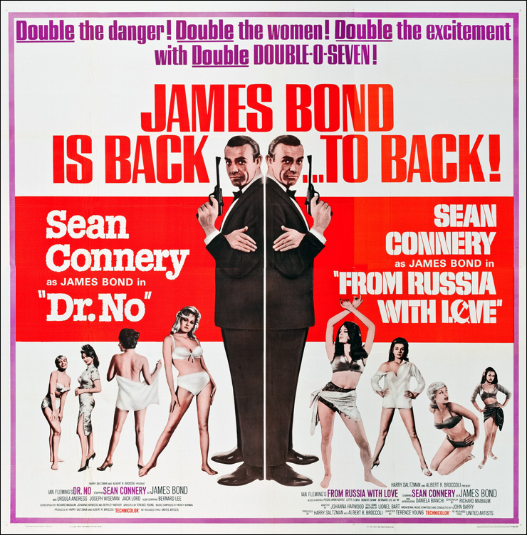 Dr. No/From Russia With Love Six-Sheet