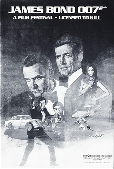 1982 James Bond Festival poster illustrated by Glenn Harrington
