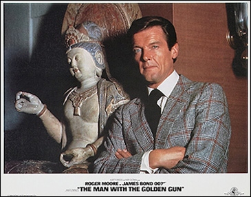 The Man With The Golden Gun 1984 reissue lobby card