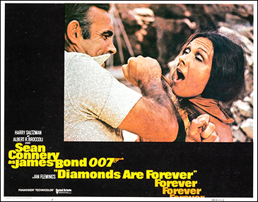 Diamonds Are Forever (1971) Eastern Hemisphere lobby card