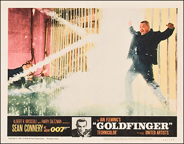 Goldfinger (1964) US Lobby card 3