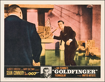 Goldfinger (1964) US Lobby card 4