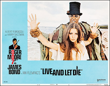 Live And Let Die (1973) Western Hemisphere lobby card