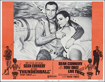 Thunderball/You Only Live Twice (1970/71) lobby card