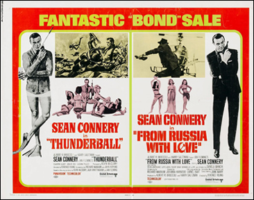 Thunderball/From Russia With Love Half Sheet