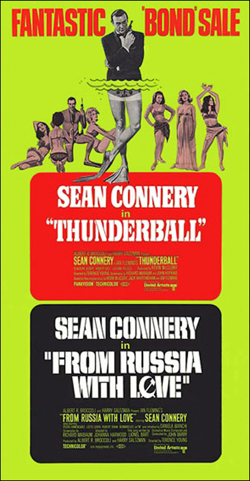 Thunderball/From Russia With Love US Three-Sheet