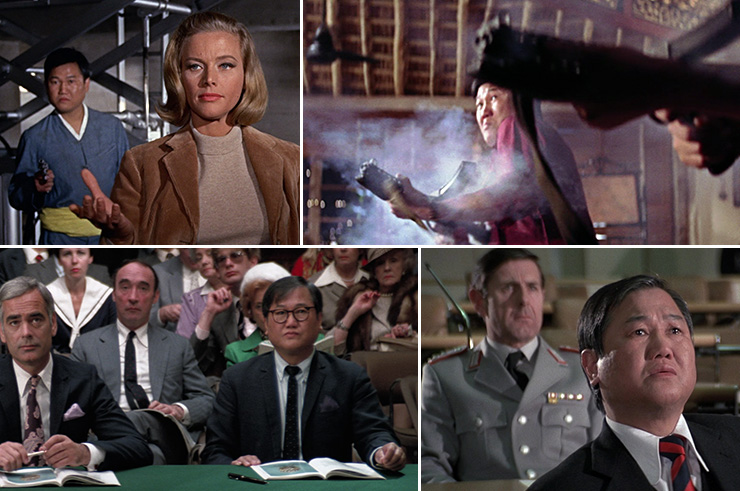 Arnold Lee: , Goldfinger (1964), You Only Live Twice (1967) & Octopussy (1983) and Never Say Never Again (1983)