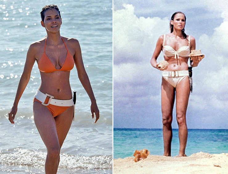 Halle Berry in Die Another Day (2002) / Ursula Andress in Dr. No (1962)