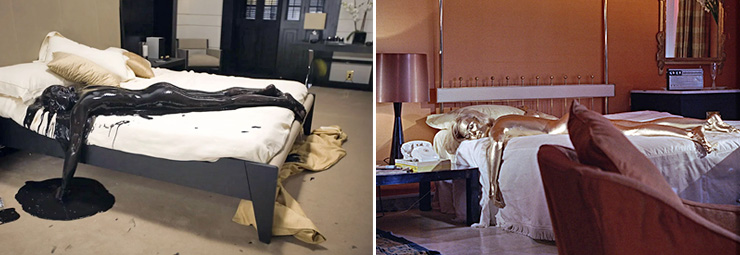 Gemma Arterton Quantum of Solace (2008)/Shirley Eaton Goldfinger (1964)