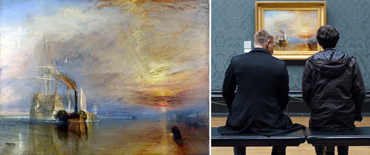The Fighting Temeraire painted in 1838 by Joseph Mallord William Turner (1775-1851) appears in Skyfall (2012)