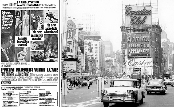 From Russia With Love opens in New York on April  8, 1964