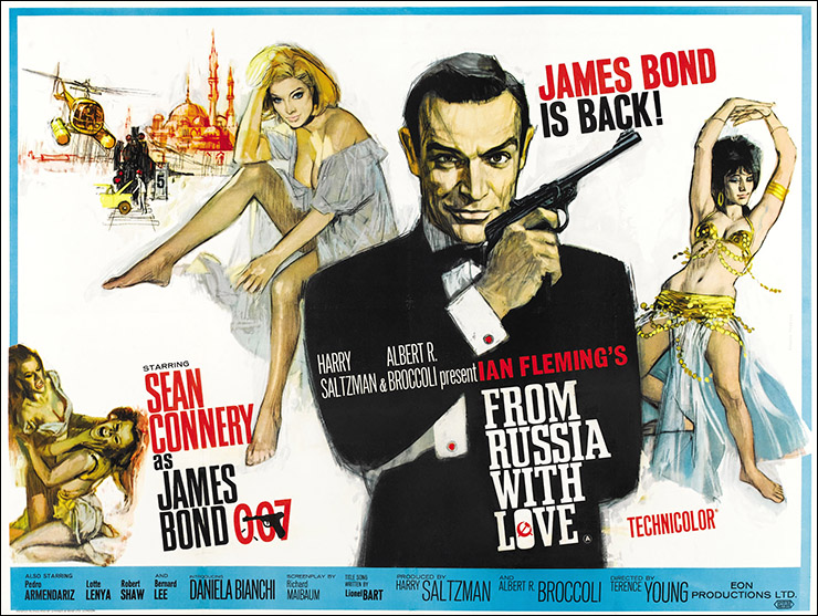 From Russia With Love (1963) Quad-crown poster