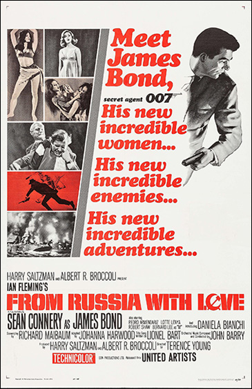 From Russia With Love (1964) US 1-Sheet poster Style A