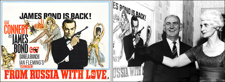 Special Quad-crown poster From Russia With Love (1963)