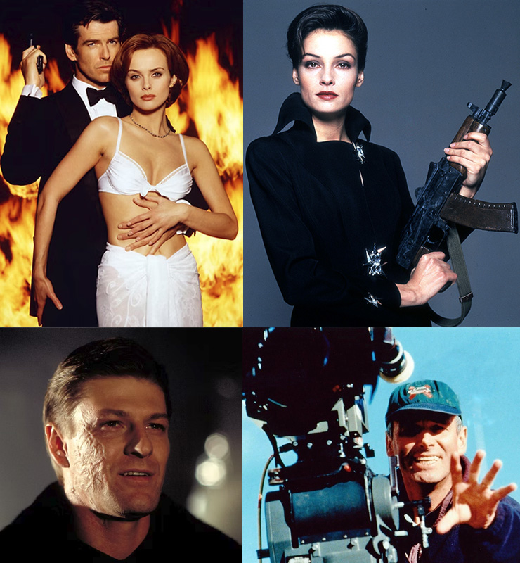 Pierce Brosnan, Izabella Scorupco, Famke Janssesn, Sean Bean and Martin Campbell GoldenEye (1995)