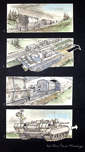 Syd Cain Storyboards GoldenEye (1995)