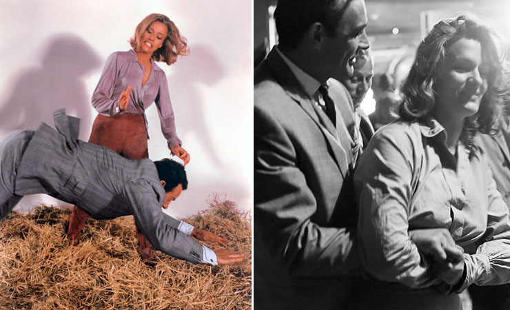 Honor Blackman and Bob Simmons | Sean Connery and Phyllis Cornell