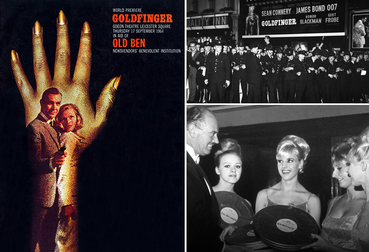 Goldfinger premiere at the ODEON Leicester Square September 17, 1964