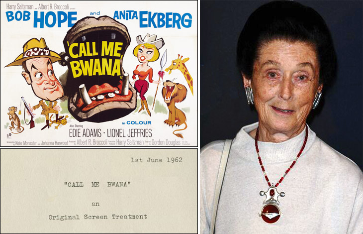 Call Me Bwana (1963) | Johanna Harwood photographed in 2013