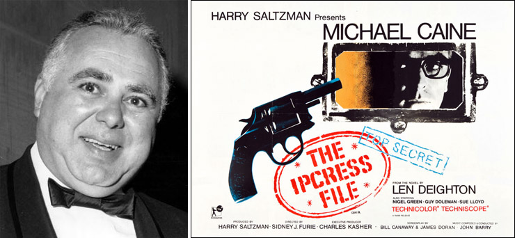 Harry Saltzman | The Ipcress File (1965) quad-crown poster