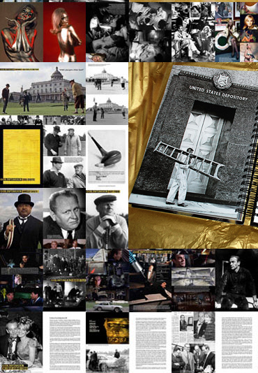 Goldfinger Portfolio montage of pages