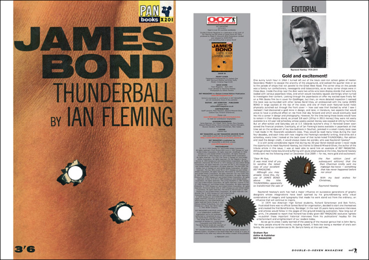 007 MAGAZINE #54 THUNDERBALL PAN paperback cover
