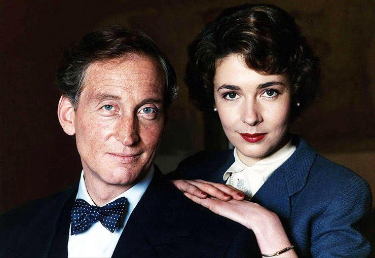 Charles Dance as Ian Fleming with Deborah Moore in Goldeneye (1989)