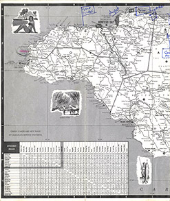 Jamaica map with annotations