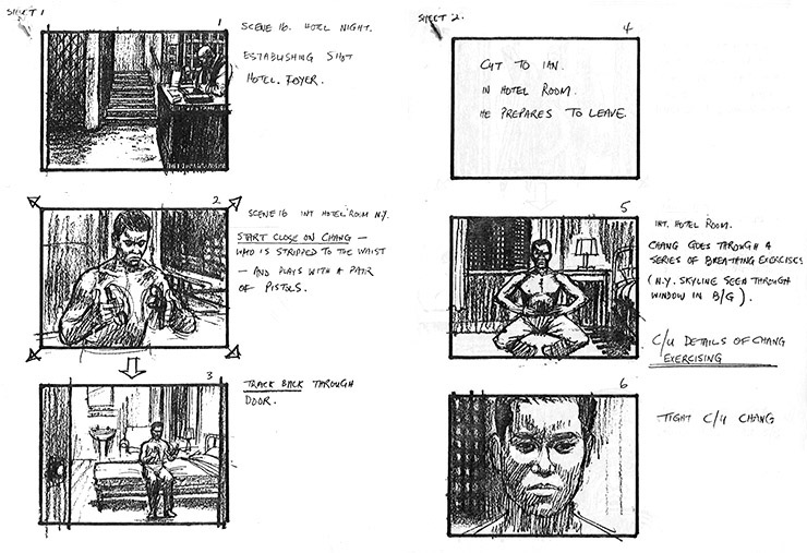 Goldeneye (1989) storyboards