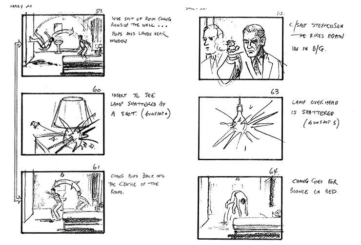 Goldeneye (1989) storyboards