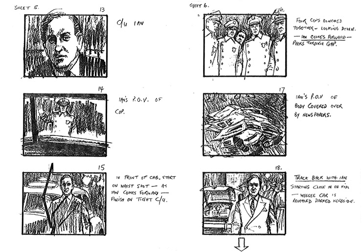 Goldeneye (1989) storyboards