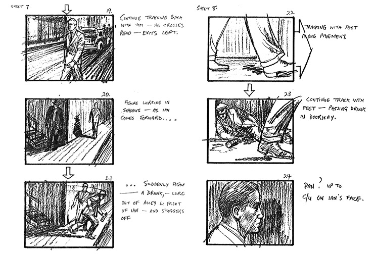 Goldeneye (1989) storyboards