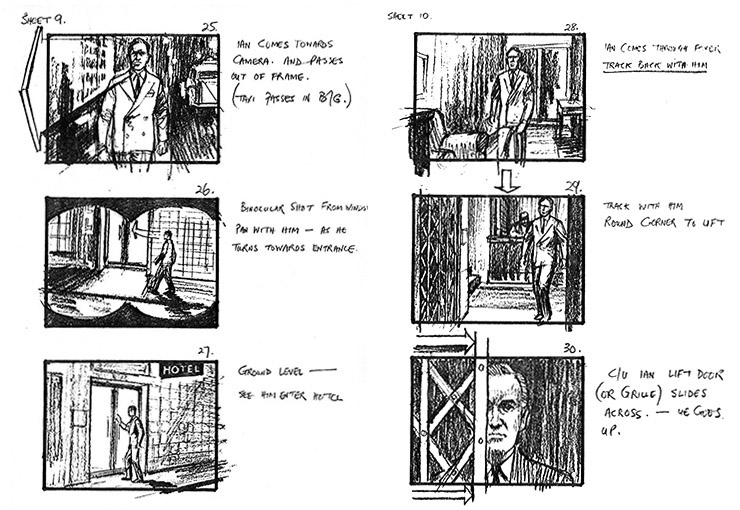 Goldeneye (1989) storyboards