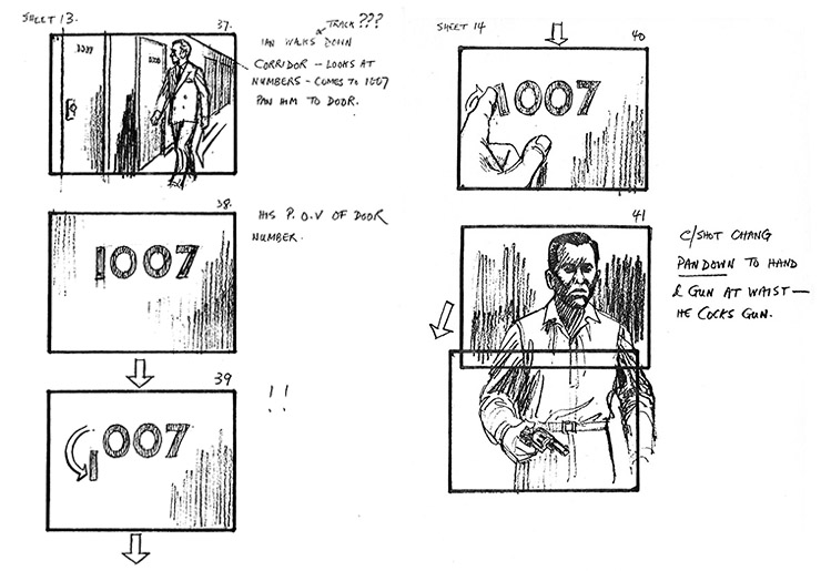 Goldeneye (1989) storyboards