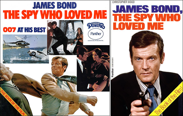 JAMES BOND, THE SPY WHO LOVED ME Panther paperback poster and paperback