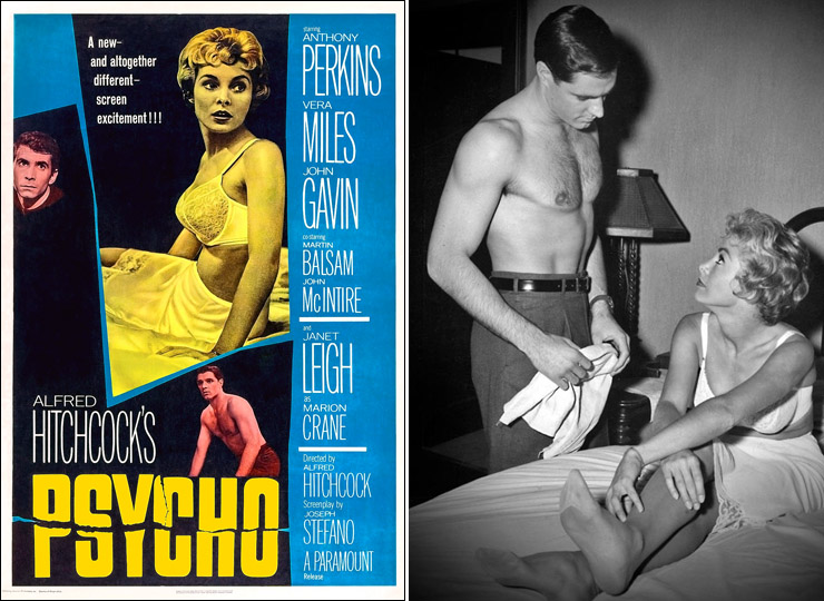 John Gavin & Janet Leigh Psycho (1960)