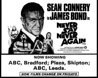 Films now change on Fridays