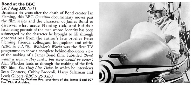 Bond at the BBC - National Film Theatre 1993