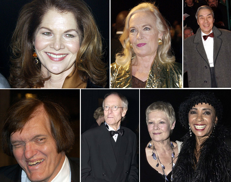 Lois Chiles, Shirley Eaton, Burt Kwouk, Richard Kiel, Judi Dench and Shirley Bassey at the Die Another Day Premiere