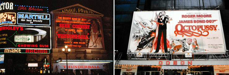 Thunderball London Pavilion 1966/Octopussy Odeon Leicester Square 1983
