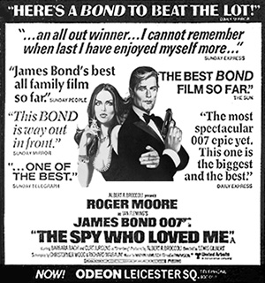 The Spy Who Loved Me Newspaper ad
