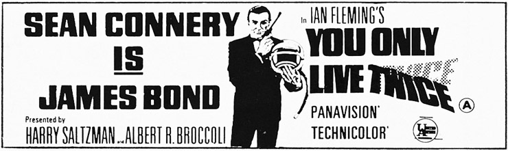 You Only Live Twice newspaper advertisement