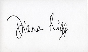 Diana Rigg autograph
