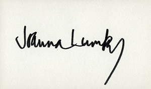 Joanna Lumley autograph