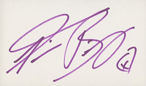 Kim Basinger autograph