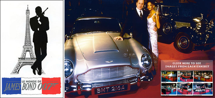 The World of James Bond 007 display at the Paris Motor Show 1996