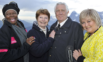 Sylvana Henriques, Catherina von Schell, George Lazenby and Jenny Hanley attented the opening of 007 WALK OF FAME.