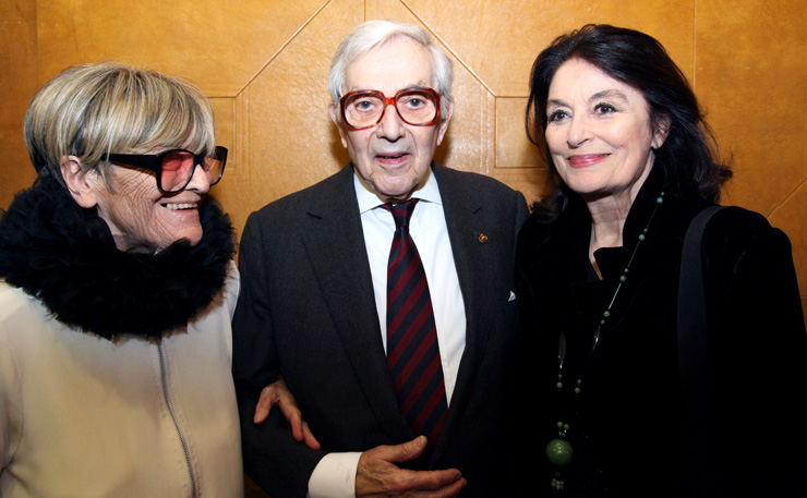 Sir Ken and Lady Adam are joined by French actress Anouk Aime